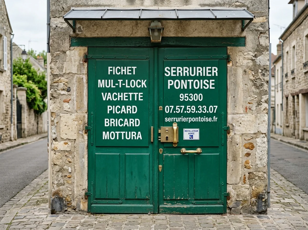 Installateur agréé · double-porte avec plaque des marques posées