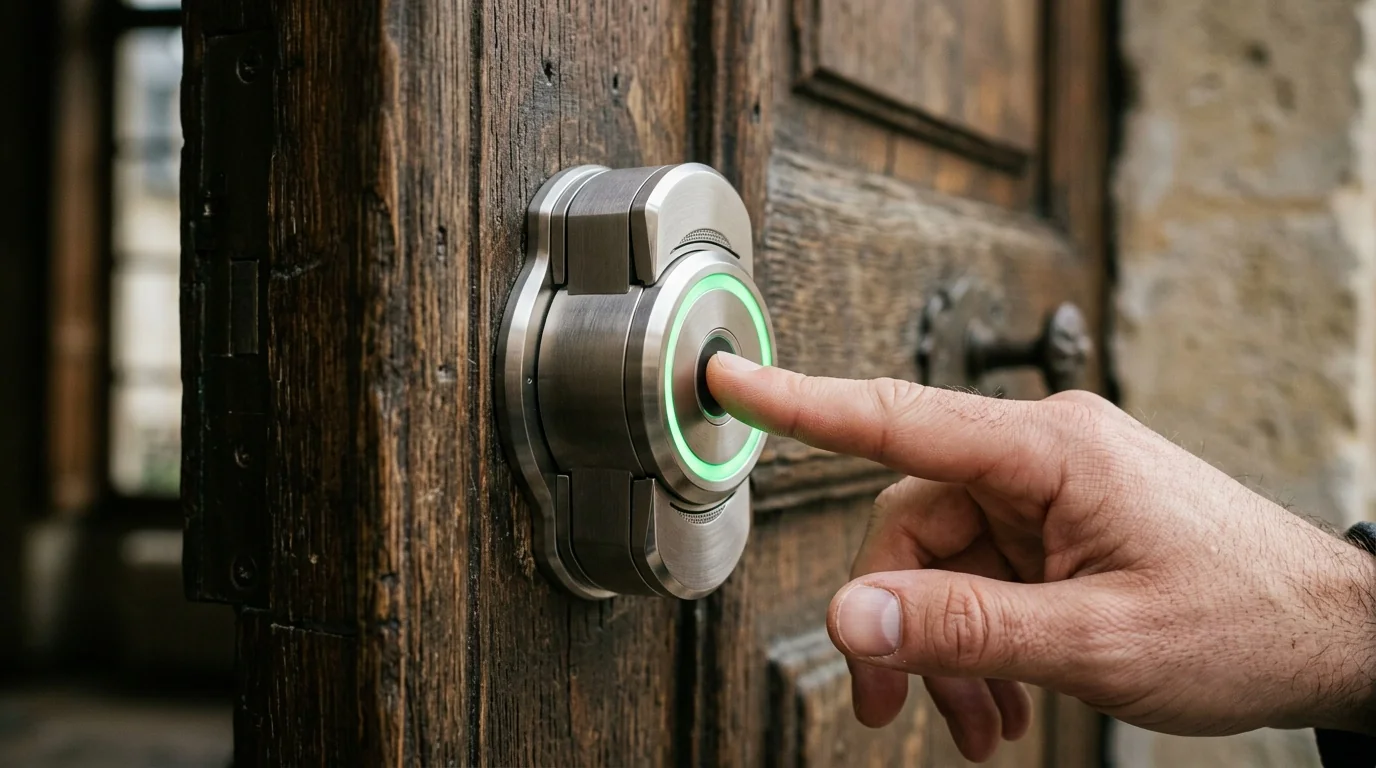 Serrure connectée smart lock à Pontoise 95300 - cylindre NFC empreinte digitale